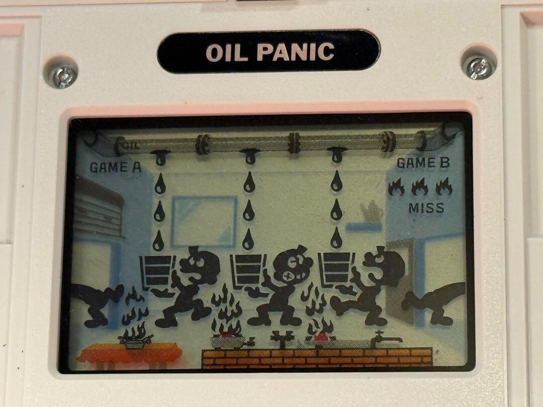 Nintendo Game & Watch Multi Screen Oil Panic Op-51 MIJ 1982