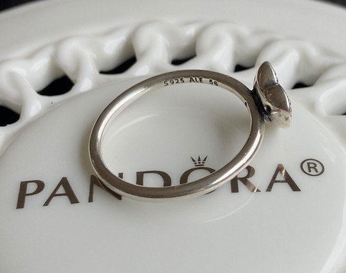 Auténtico Anillo Corazón Pandora Pavimentado Transparente #190890CZ - Imagen 5 de 5