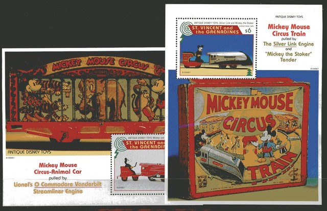 St. Vincent Grenadinen Bl 360-61 postfrisch Disney Micky #LO352 St. Vincent Grenadinen Bl 360-61 postfrisch Disney Micky #LO352