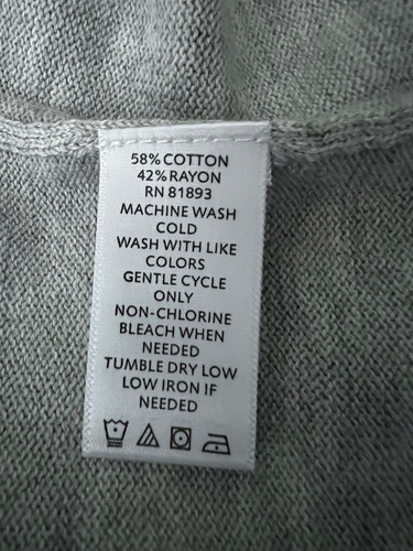 Isaac Mizrahi Live! Short Sleeve Peplum Pullover Sweater HEATHER GREY Sz 1X NEW! - Picture 7 of 8