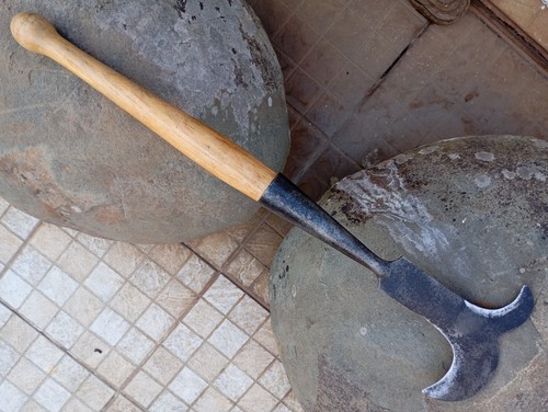 Vintage Steel Brush Axe Gaff Knife Pruning Old Farm Tool Rarity Two Blade - Picture 12 of 17