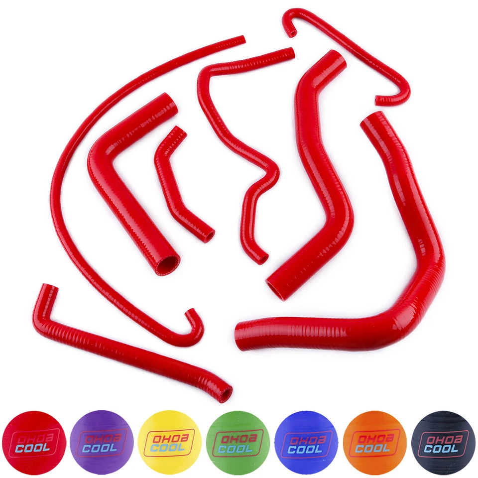 Manguera de radiador de silicona roja para Suzuki GSXR600 GSXR750 2006 2007 2008 2009 2010 Foto 3 de 4