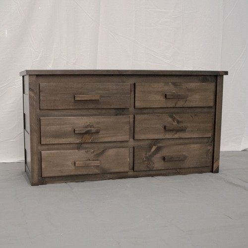 Farmhouse Rustic 6 Drawer Dresser- Solid Wood/Modern/Made in USA/Free Shipping - Picture 2 of 5
