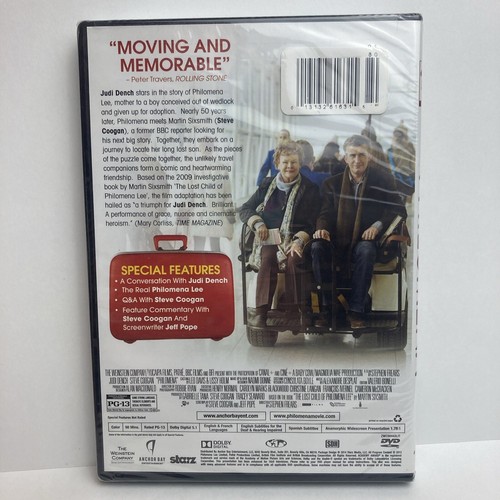 Philomena DVD 2014 By Judi Dench Steve Coogan New Sealed - Imagen 2 de 12