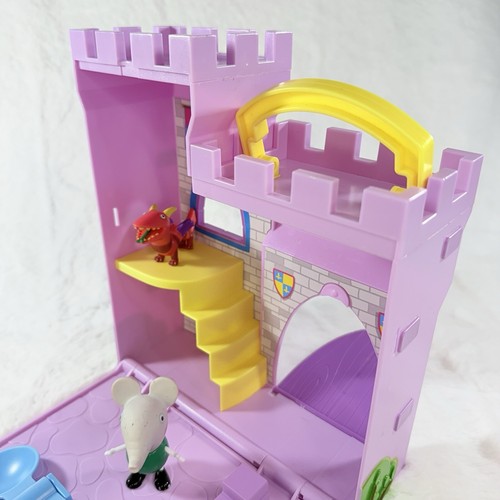 VTG-2001-Peppa Pig Princess Fort Adventure Playset-10 Pieces-George/Dragon/+++ ✅ - Picture 2 of 13