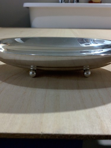 Precioso tazón de melón antiguo de plata esterlina TIFFANY & CO. MAKERS, 9,9", 248 gramos - Imagen 7 de 16