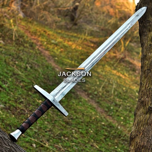 Handmade Replica Sword Of King Arthur - Carbon Steel Battle Ready Hunting Sword - Picture 6 of 11