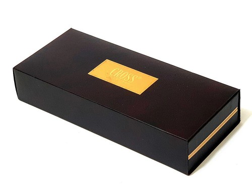 Cross Signature Füller Burgundy Laquer Feder M 18K 750 Gold um 1990 Full Set NEU - Bild 8 von 8