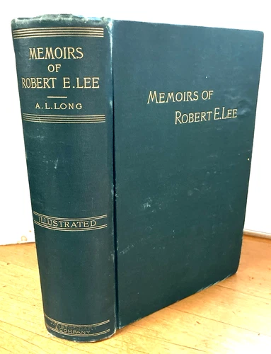 ROBERT E LEE MEMOIRS -CIVIL WAR-1st Edition-1886-A.L.LONG-COMPLETE-MAPS-PLATES
