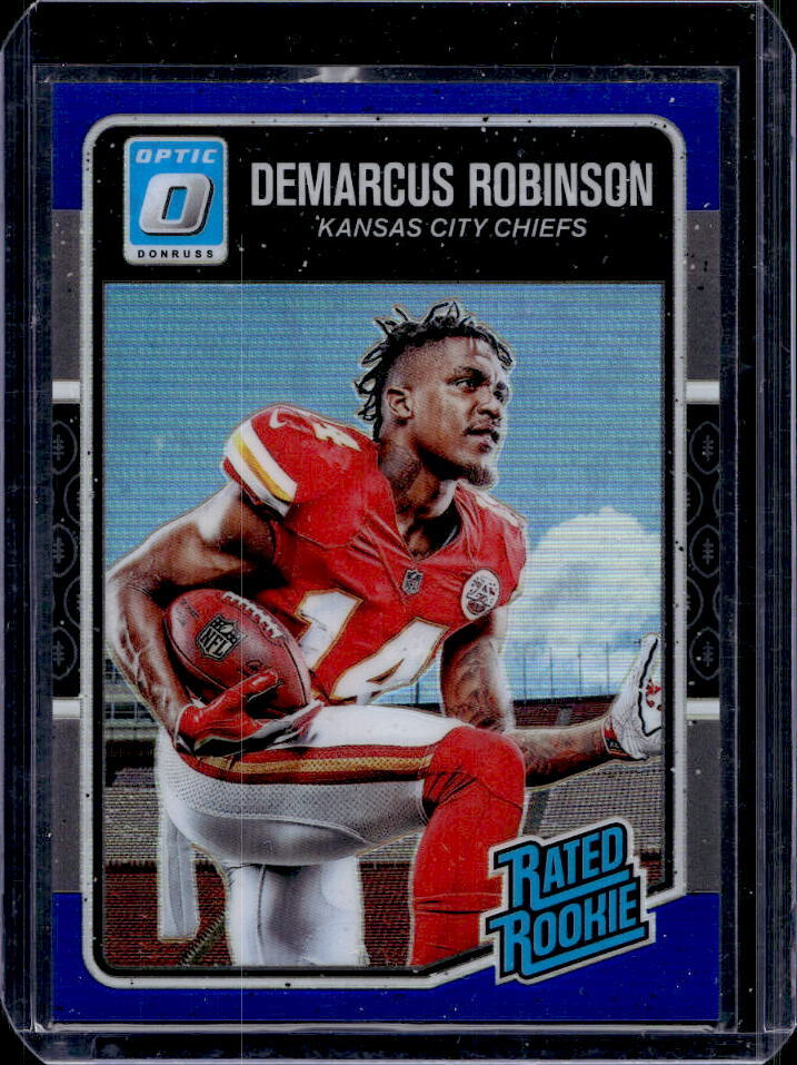 2016 Panini Donruss Optic Demarcus Robinson Blue RC #67/149 #164 Chiefs