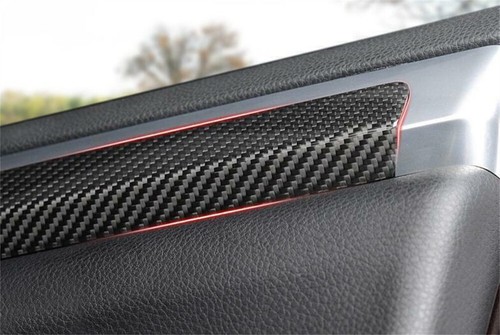 4×Real Carbon Fiber Interior Door Panel Decor Trim for Porsche Cayenne 2011-2017 - Picture 5 of 10