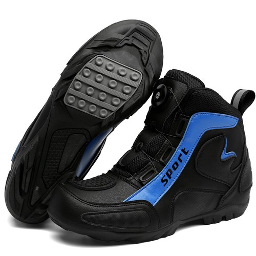 Men Racing Motorcycle Boots Non-slip Outdoor Sneaker Street Off-road Biker Shoes - Picture 21 of 28