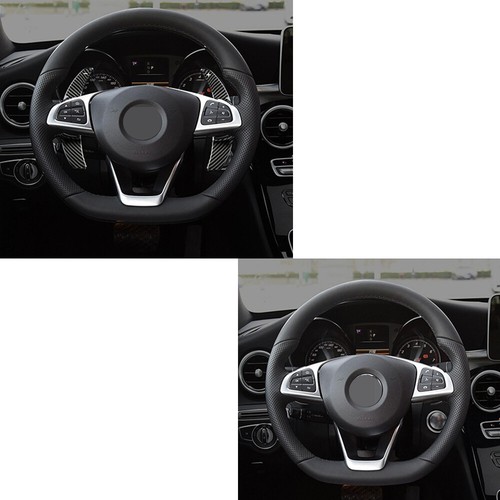 2×Carbon Fiber Steering Wheel Paddles Shifter For Benz GLC C E S Class W205 E300 - Picture 6 of 12