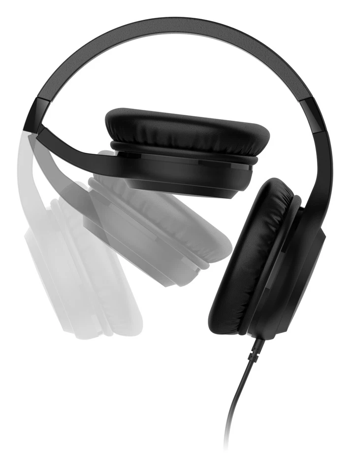 Motorola Moto XT120 Over-Ear Wired Headphones with Microphone for Calls & Music - Image 2 of 4