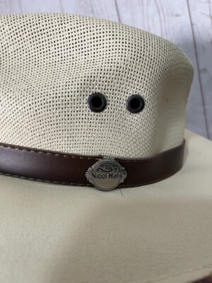 Nicol Hats Elegant Beige Suede Western Hat Vegan Suede Cowboy Hat | Western Fedora, Cattleman Style  main image 3