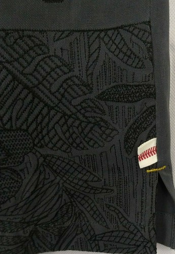 Tommy Bahama Black Camp Shirt MLB Island Stadium Miami Marlins Size S - Picture 5 of 12