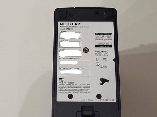 Netgear Nighthawk C7100V AC1900 WiFi Cable Modem Router Internet Voice - Picture 4 of 4