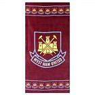West Ham United 70 X 140 Cm 100 Percent Cotton Beach Towel Multi-colour
