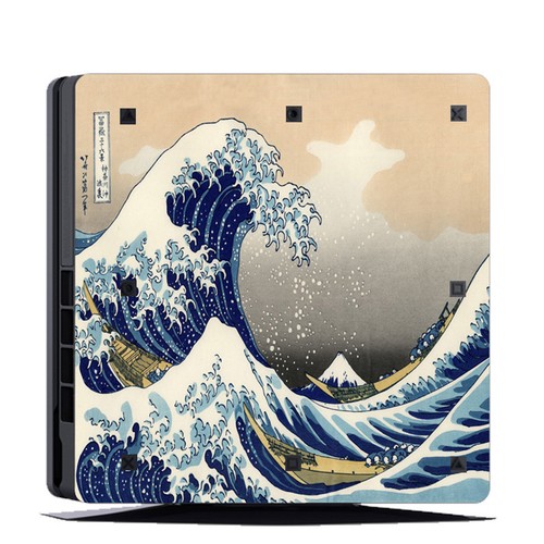 VWAQ The Great Wave off Kanagawa Decal Skins PS4 Slim Cover Skin - Picture 2 of 2