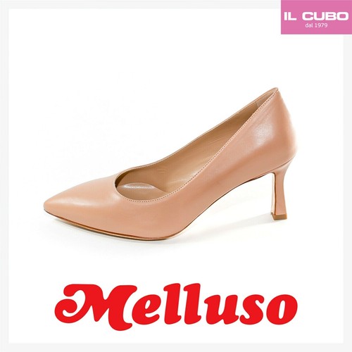 DECOLTE' SCARPA PELLE COLORE NUDO MARCA MELLUSO TACCO 7 CM D160 SUMMER 2022  | eBay