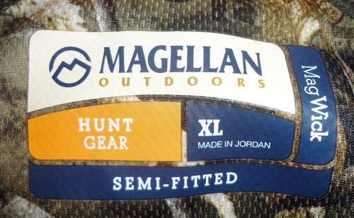 Men's Magellan Outdoors Hunt Gear Green Camo 1/4 Zip Sweatshirt Sz. XL R7-03 - Picture 5 of 7