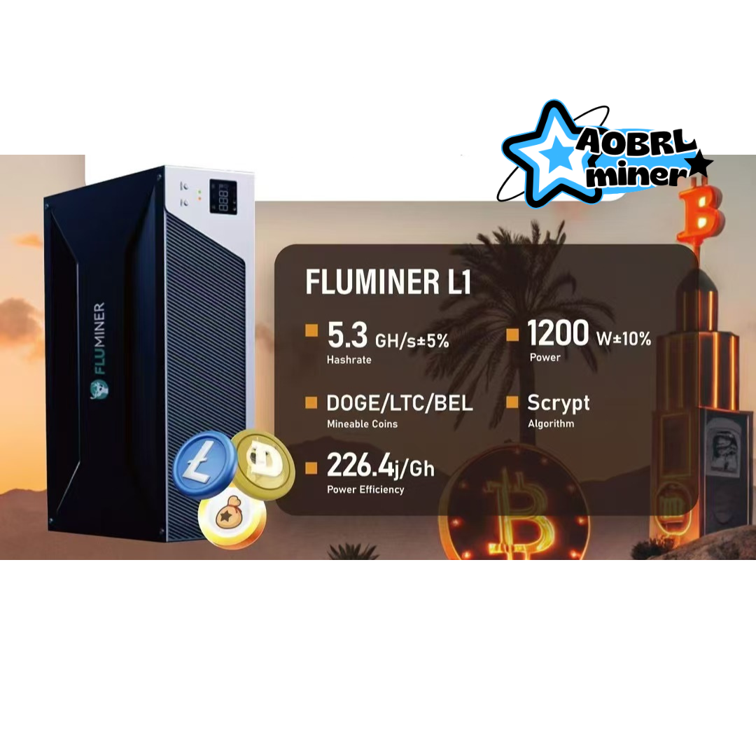 New Fluminer L1 5.3Gh/s DOGE LTC BEL Coin Miner 1200W 110-240V AC - in  Stock | eBay