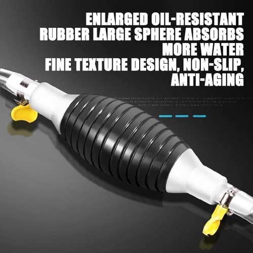 Fuel Suction Transfer Syphon Pump Siphon Hand Car Vehicle Petrol Diesel Oil - Picture 2 of 9