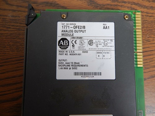 AB Allen-Bradley Módulo de salida analógica 771-OFE2/B USADO - Imagen 2 de 8
