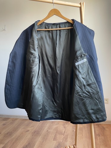 Acne Studios Pinstripe Navy Suit Jacket Blazer Size EUR 52 - Picture 3 of 9