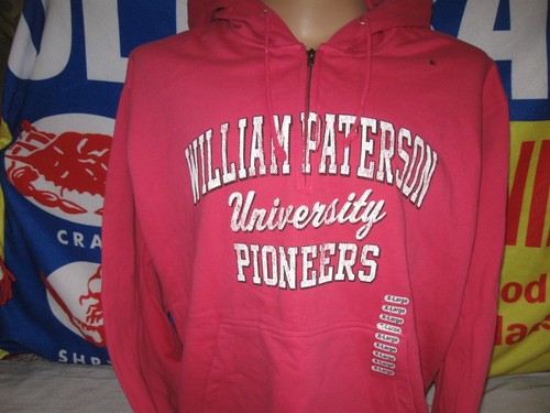 WILLIAM PATERSON University Pioneers Hoodie Sweatshirt New Adult XL PINK WPUNJ - Picture 2 of 4
