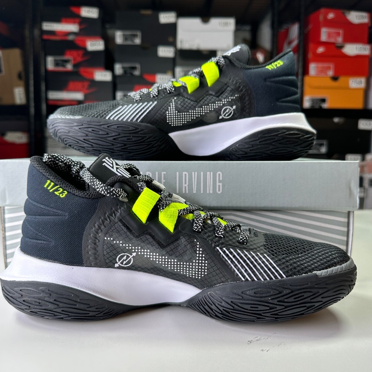 Nike Kyrie Flytrap 4 Black Cool Grey White Volt Green CZ4100