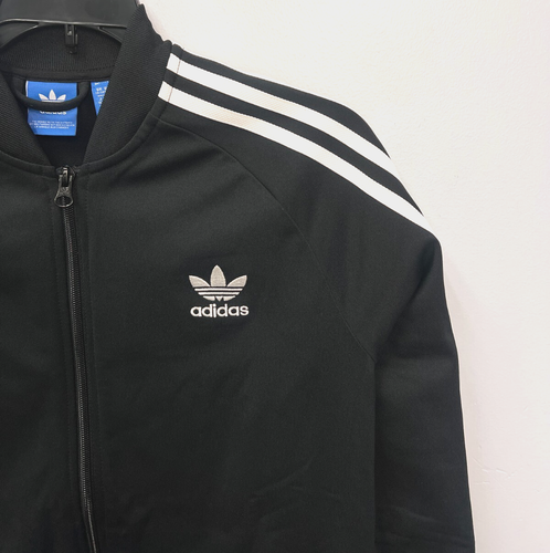 Adidas SST Jogging Track Jacket Full Zip Youth Blue or Black - Picture 3 of 22