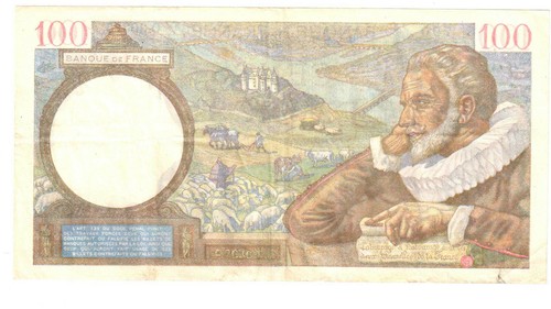 Billet de 100 Francs Sully 23-04-1942 TTB +  ( 089* ) - Picture 2 of 3