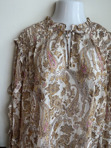 INC International Concept Bauerntop Übergröße Paisley-Druck neu mit Etikett 4X - Bild 2 von 12