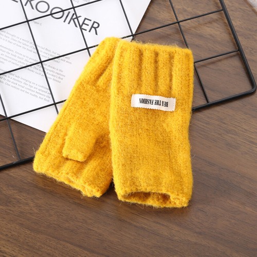 Winter warme verdickende Wollhandschuhe gestrickt fingerlos Fäustlinge Unisex - Bild 5 von 23