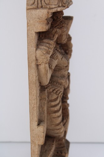Antique Woodcarving Shiva Asian Wood Craft Hand Made Carving - Picture 12 of 15