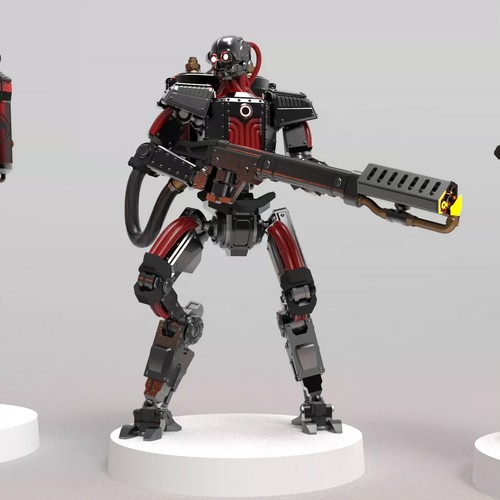 Automaton Pyro Solider Statue 1/35 Figure Kit Model Unassemble Unpainted - 第 5/5 張圖片