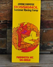 Vintage 1974 Mammoth Mountain Annie Famose Rossignol Summer Racing Camp Brochure