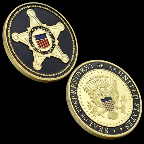 Seal of The President of The US Gold Coin American Secret Service Gift Medal - Picture 6 of 15