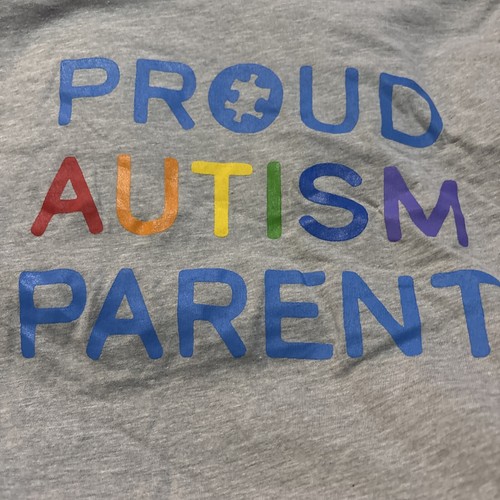 Autism T-shirt Proud Autism Parent Size Med - Picture 2 of 5