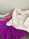 girls lot size 8/10 H&M Angora Sweater, Justice Skorts and Purple Tutu