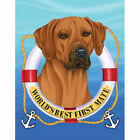 Rhodesian Ridgeback World's Best First Mate Decorative Flag