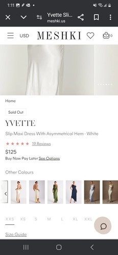 White Slip Dress For Beach Wedding With Open Back From Meshki Outdoor Wedding - Picture 3 of 4