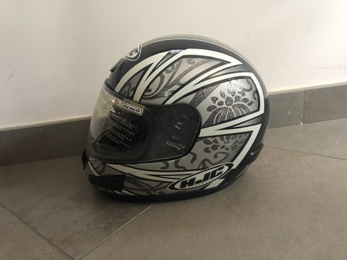 Casco integrale HJC CS-12N Lotus Bianco e Grigio con Glitter - tg XL | eBay