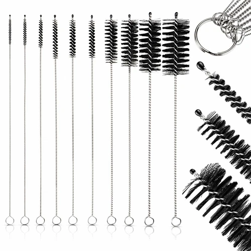 Reinigungsbürste 10Set Nylon Schlauchbürste Flaschenbürste Rohrbürste Bürstenset