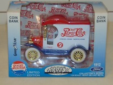 Gearbox Pepsi Cola 1912 Ford Delivery Car Diecast Bank NIB
