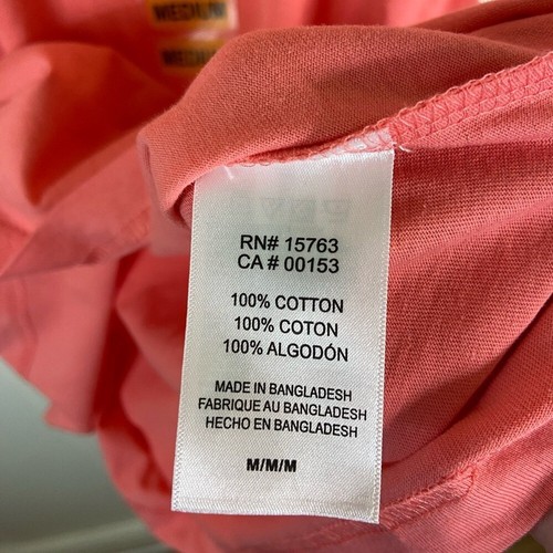 CHAMPION T-Shirt rosa/koralle Grafik WYOMING COWBOYS Baumwolle Größe Medium - Bild 6 von 9