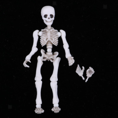 Vintage Miniature 5.4cm Skeleton Doll Action Figures Playset Kid Pretend Toy