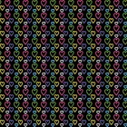 40x Black Rainbow Peel and Stick Tiles Vinyl Sticker Stairs Bathroom Kitchen