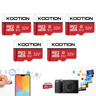 32GB 5PCS Micro SD Card Class 10 Micro SDHC Card TF Card Memory Card an Adapter